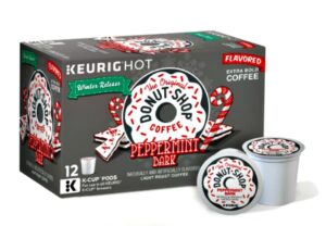 bundle of 2: donut shop peppermint bark winter release 24 k-cup