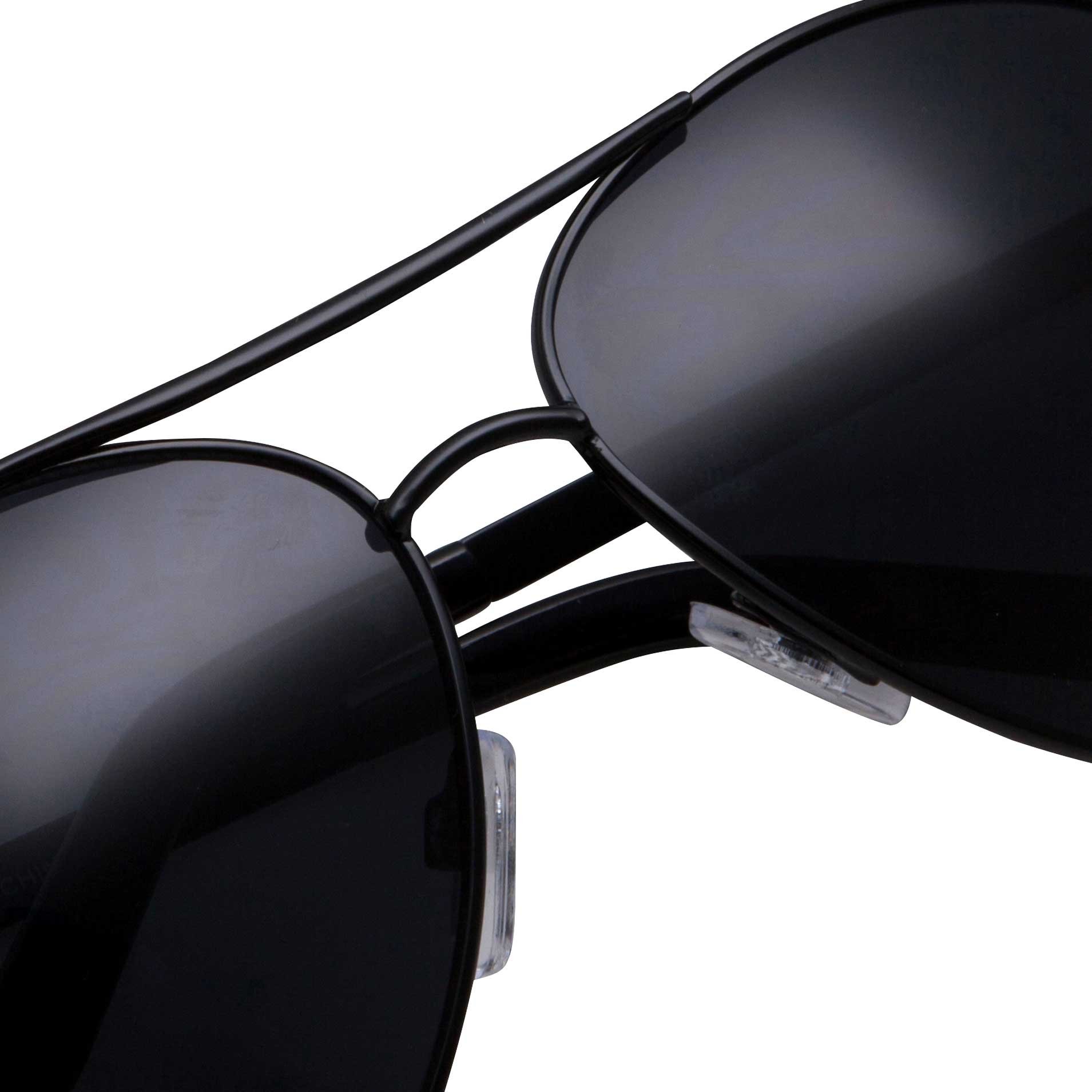 grinderPUNCH - Big XL Wide Frame Extra Large Aviator Sunglasses Oversized 148mm Black