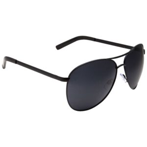 grinderPUNCH - Big XL Wide Frame Extra Large Aviator Sunglasses Oversized 148mm Black