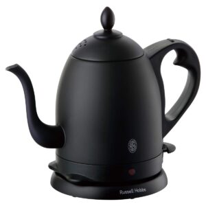 russell hobbs cafe kettle 0.8l matte black 7408jp-88