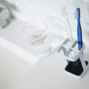 Yamazaki Home Tower Slim Toothbrush Stand – Bathroom Holder Organizer