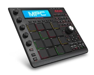 akai professional mpc studio black | ultra-portable mpc with mpc software (download), usb power, lcd screen, touch sensitive encoders, brushed aluminium body & data dial