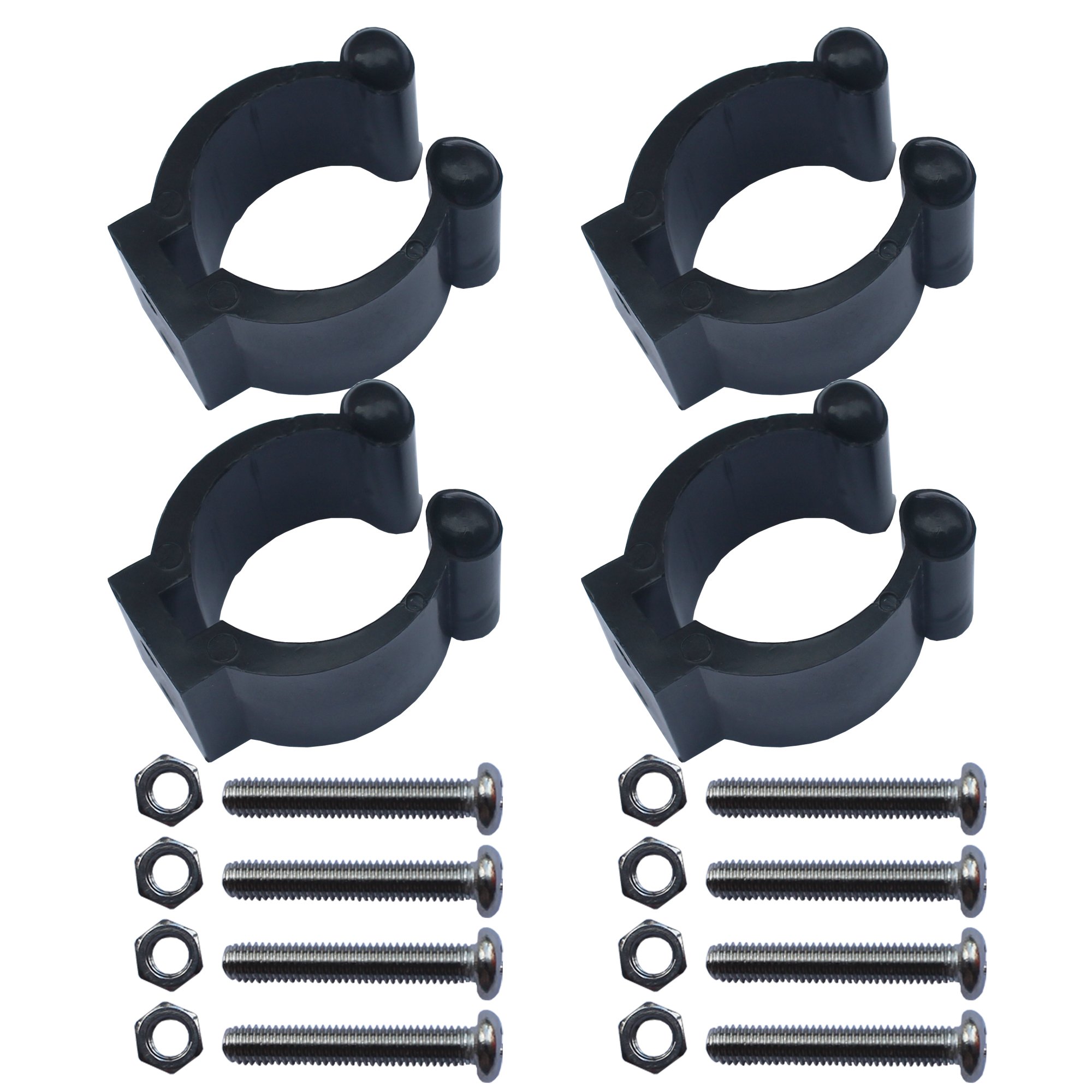 YYST 4 PCS Kayak paddle clip paddle holder paddle keeper VERTICAL MOUNTED NO SIDE MOUNTED