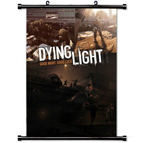 Wall Posters Wall Scroll Poster with Dying Light Survival Horror Action Techland Cross Platform Computer Game Home Decor Fabric Painting 23.6 X 35.4 Inch