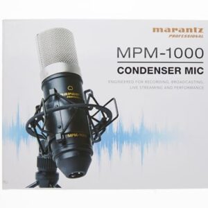 Marantz Professional MPM-1000 - Studio Recording XLR Condenser Microphone with Desktop Stand and Cable – for Podcast and Streaming Projects