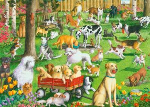 ravensburger at the dog park large format jigsaw puzzle - 500 unique pieces | anti-glare surface ideal for kids and adults | perfect for gifting