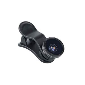 kenko real pro multi-coated glass real pro 0.4x super wide angle clip lens for mobile devices, black (krp-04sw)