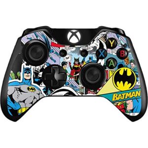 skinit decal gaming skin compatible with xbox one controller - officially licensed warner bros batman comic book design