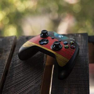 Skinit Decal Gaming Skin Compatible with Xbox One Controller - Originally Designed German Flag Dark Wood Design