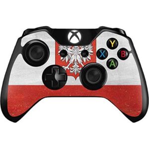 Skinit Decal Gaming Skin Compatible with Xbox One Controller - Originally Designed Poland Flag Distressed Design