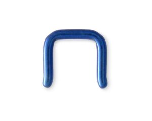 titanium septum retainer 12g 12 gauge dark blue