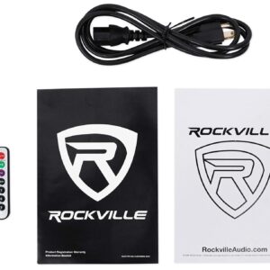 Rockville BPA12 12" Professional Powered Active 600w DJ PA Speaker w Bluetooth