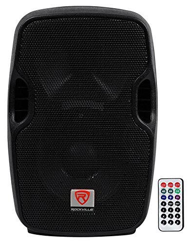 Rockville BPA8 8" Professional Powered Active 300w DJ PA Speaker w Bluetooth, Black