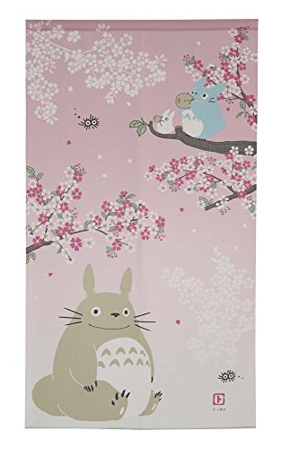 Studio Ghibuli Totoro Noren Curtain Tapestry Spring Dance of the Sakura, Hallway