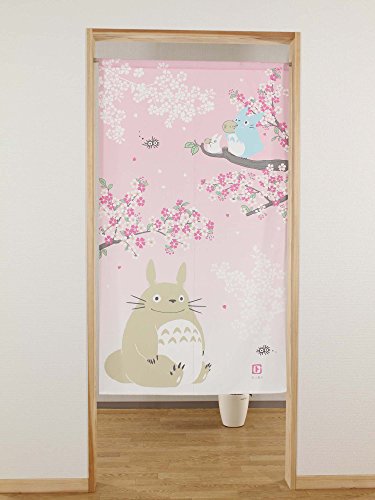 Studio Ghibuli Totoro Noren Curtain Tapestry Spring Dance of the Sakura, Hallway