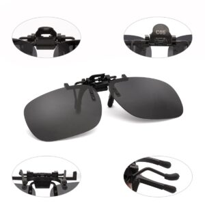 Punasi Polarized Clip-on Sunglasses Lenses for Prescription Glasses