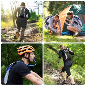 Hydration Backpack with 2L Hydration Bladder Water Backpack for Hiking Hydration Pack for Running Cycling Hiking Festival Gear.