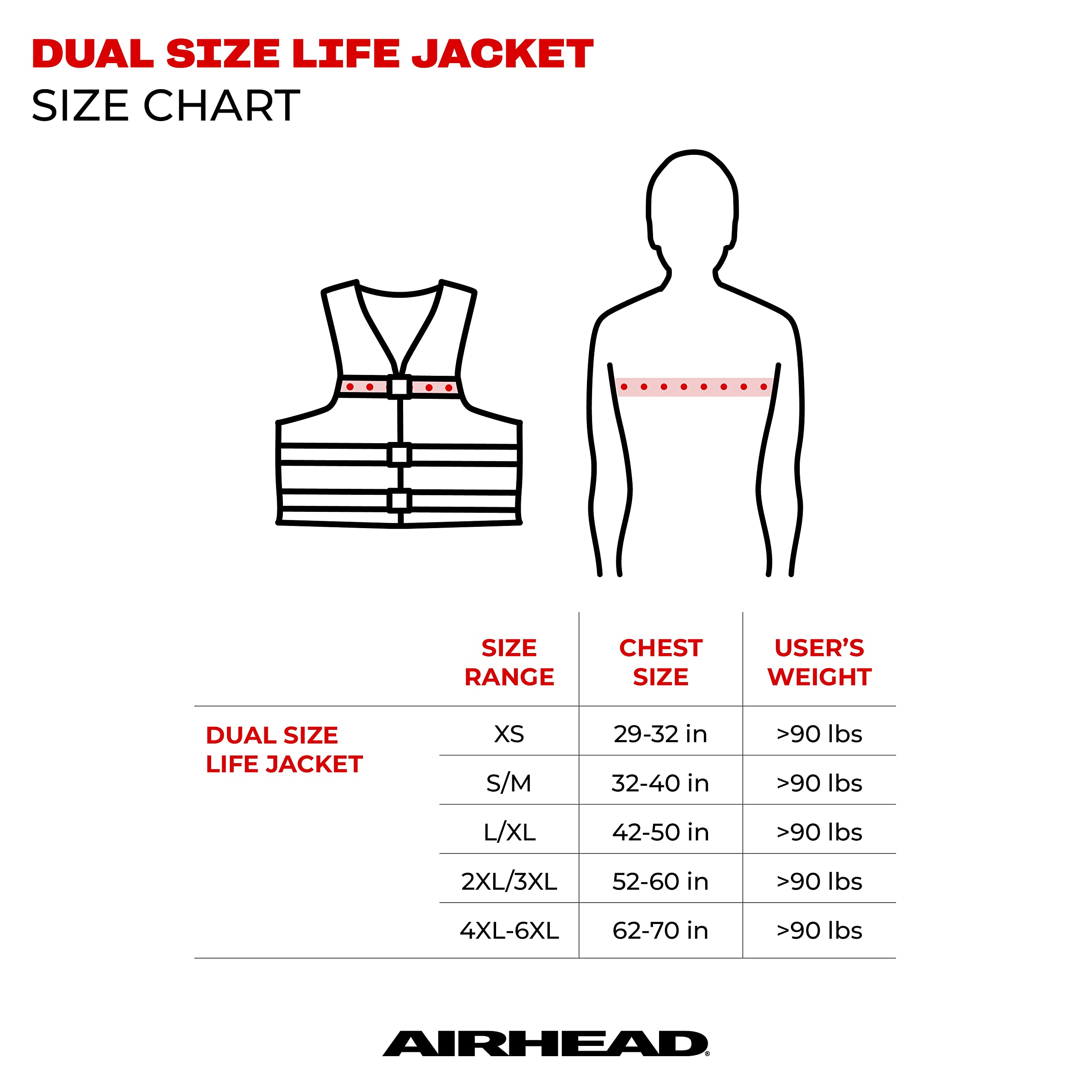 Airhead Women’s Trend Life Jacket, Coast Guard Approved, X-Small, Pink