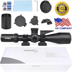 Sniper VT4.7-29X56FFP 35mm Tube First Focal Plane Rifle Scope, Side Parallax Adjustment