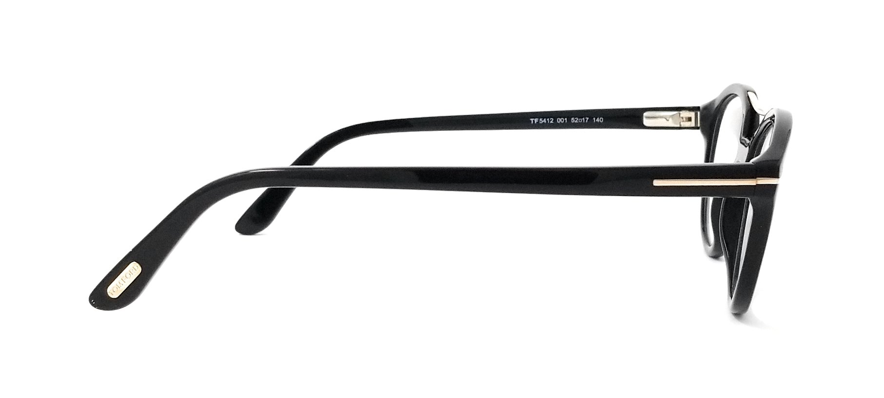 Tom Ford Prescription Eyeglasses - FT5412 001 - Shiny Black (52/17/140)