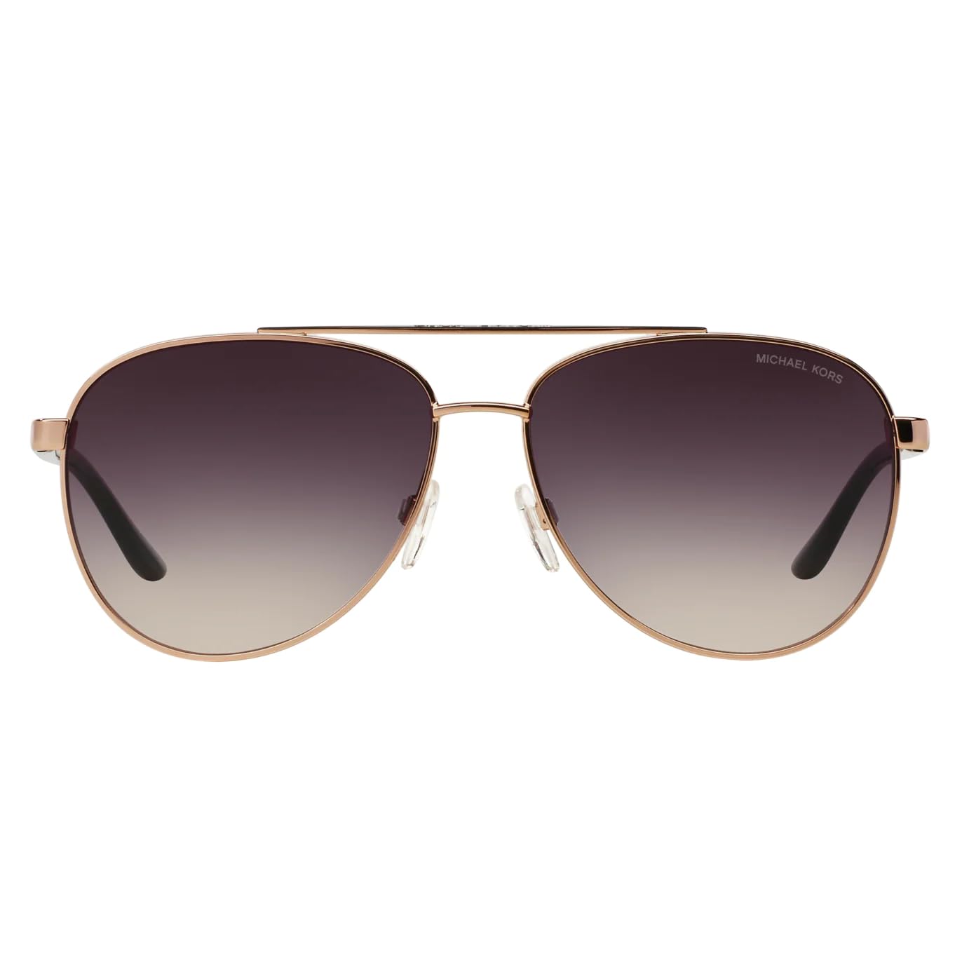 Michael Kors Woman Sunglasses Rose Gold Frame, Grey Rose Gradient Lenses, 59MM