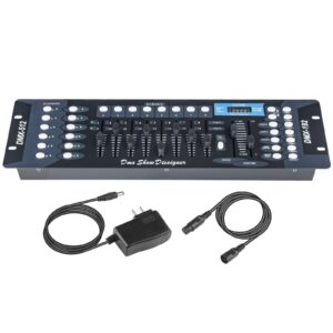 dmx controller, dmx console,192ch dmx512 console, with 2m/6.6 ft dmx signal cable, controller panel use for editing program of stage lighting runing