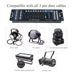 Dmx Controller, Dmx Console,192CH Dmx512 Console, With 2m/6.6 ft DMX Signal Cable, Controller Panel Use For Editing Program Of Stage Lighting Runing