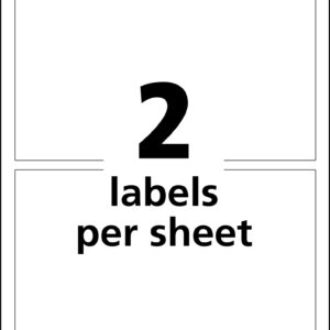 Avery UltraDuty GHS Chemical Labels for Pigment Inkjet Printers, Waterproof, UV Resistant, 4.8 x 7.8 (60522)