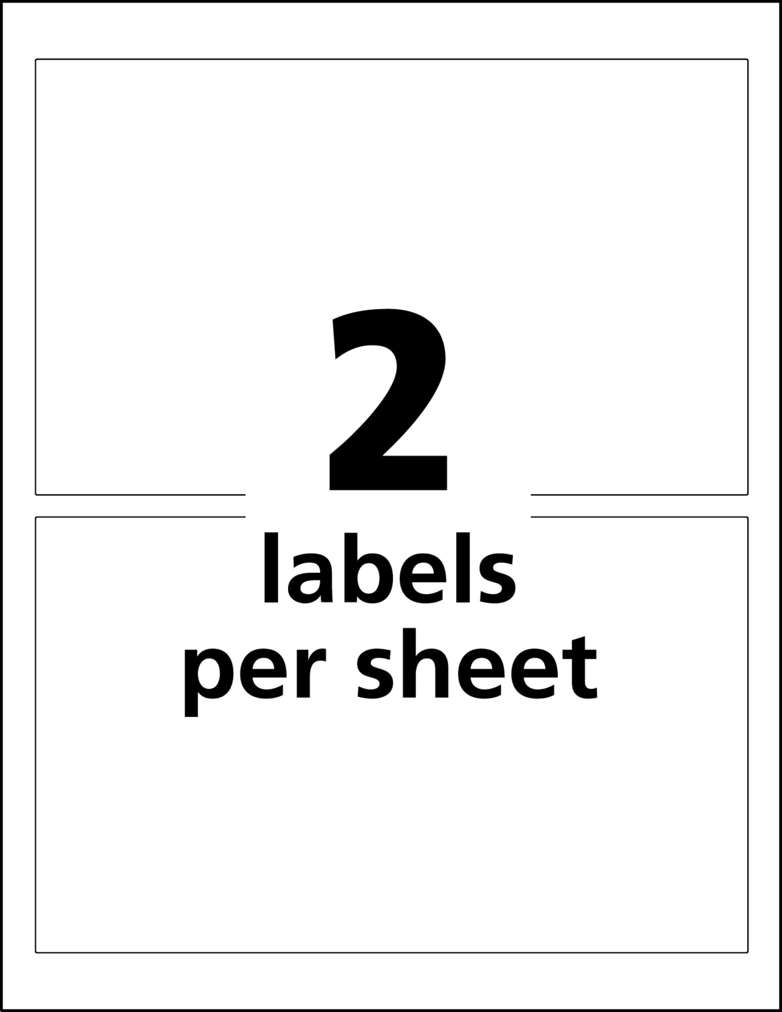 Avery UltraDuty GHS Chemical Labels for Pigment Inkjet Printers, Waterproof, UV Resistant, 4.8 x 7.8 (60522)