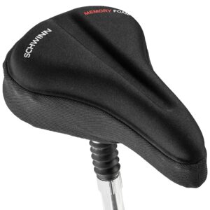 Schwinn Comfort Bike Sport Seat Cover, Memory Foam Padding, Fits Traditional Road and Mountain Bikes