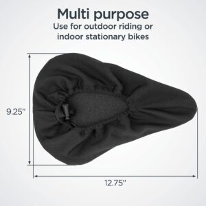 Schwinn Comfort Bike Sport Seat Cover, Memory Foam Padding, Fits Traditional Road and Mountain Bikes