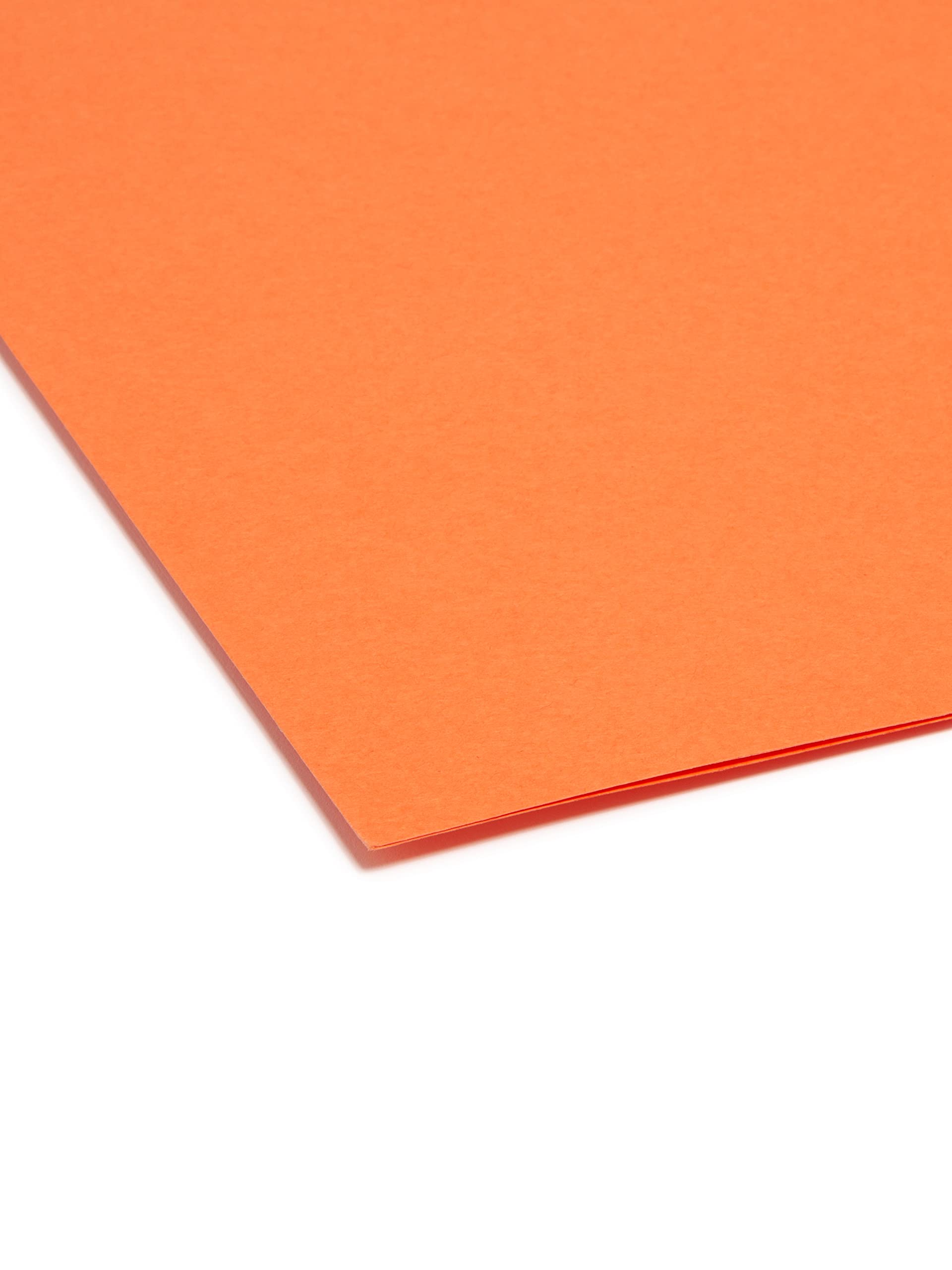 Smead File Folder, Straight-Cut Tab, Letter Size, Orange, 100 per Box (10941)