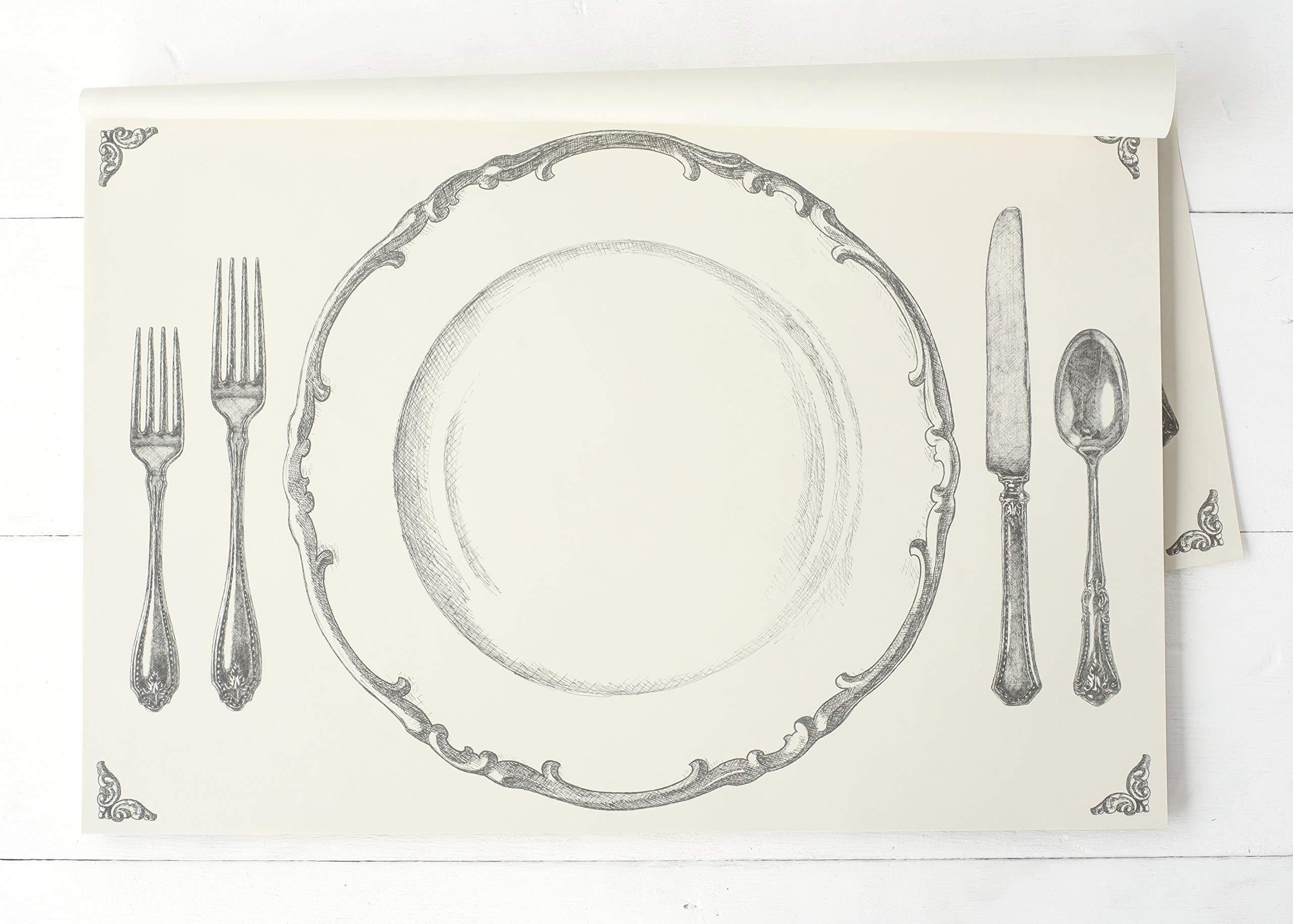 Hester & Cook Perfect Setting Paper Placemat, 24 Sheets American Made