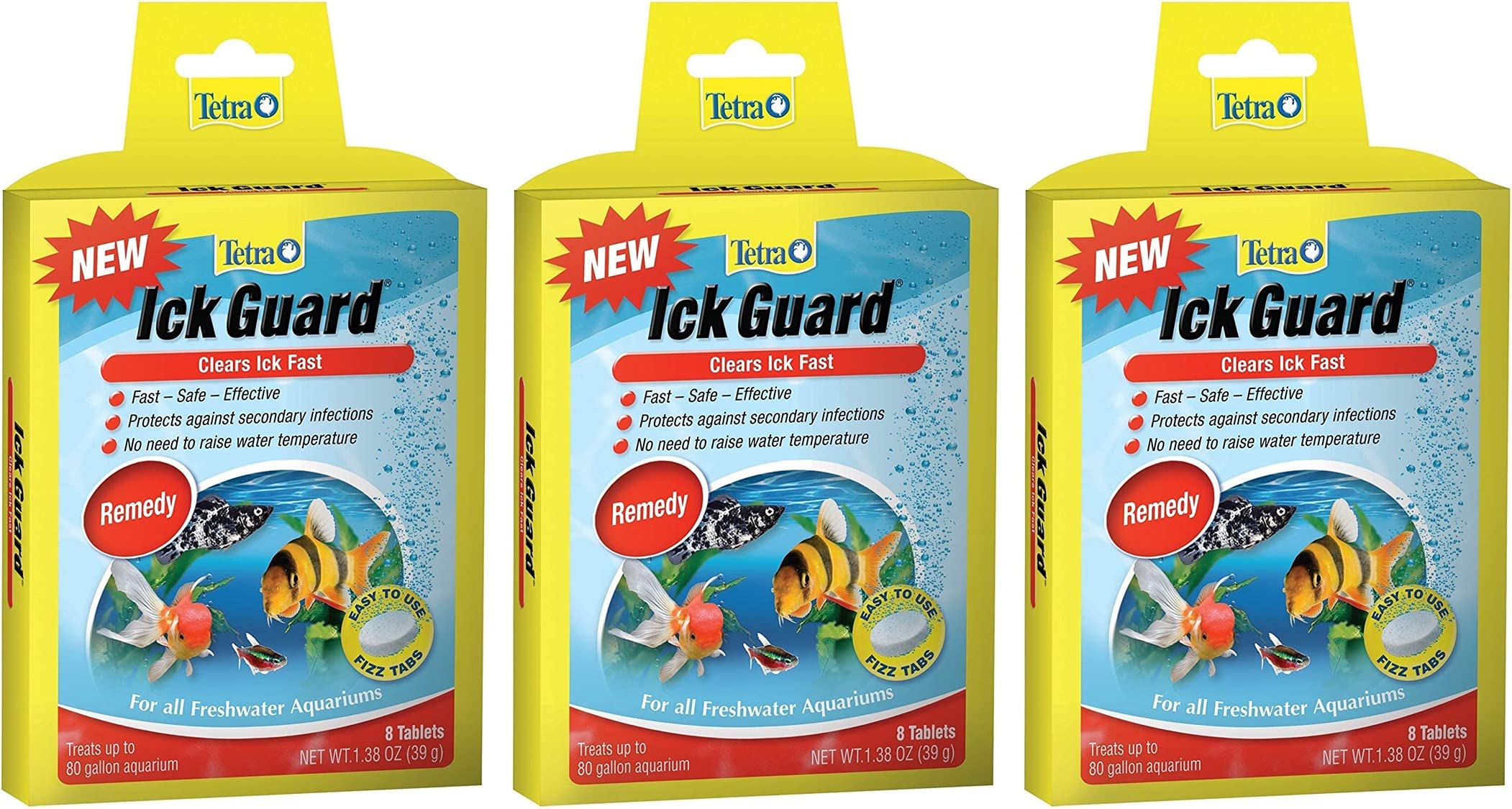 Tetra Ick Guard Tablets - 24 Tablets Total (3 Packs with 8 Tablets per Pack)