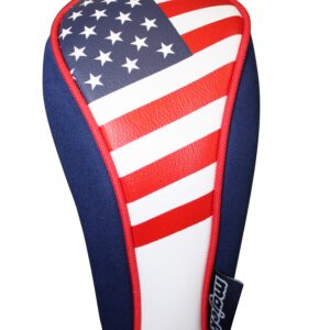 Majek USA Patriot Golf Hybrid Head Cover Universal U.S.A Neoprene Style Patriotic Headcover