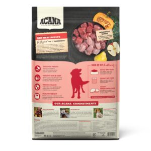 ACANA Grain Free Dry Dog Food, Red Meat Recipe, 13lb