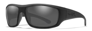 wiley x wx omega sunglasses, safety glasses for men and women, uv eye protection for shooting, fishing, biking, and extreme sports, matte black frames, tinted lenses