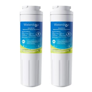 waterdrop edr4rxd1 compatible with everydrop filter 4, whirlpool ukf8001, 4396395, maytag ukf8001axx-200, ukf8001axx-750, wd-f07, refrigerator water filter, 2 filters (package may vary)