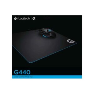 Logitech G440 Hard Gaming Mouse Pad for High DPI Gaming -Rubber, Black