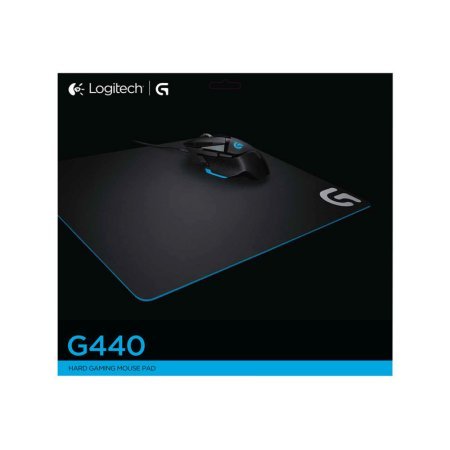 Logitech G440 Hard Gaming Mouse Pad for High DPI Gaming -Rubber, Black