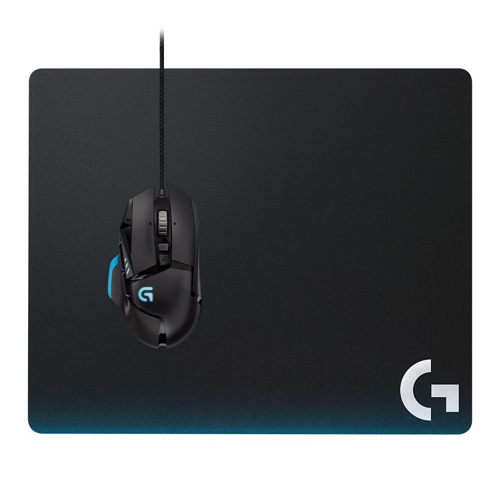 Logitech G440 Hard Gaming Mouse Pad for High DPI Gaming -Rubber, Black