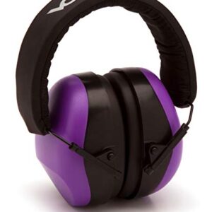 Venture Gear VG80 Series Adult Hearing Protection Earmuff, Purple, VG Clamshell, one Size (VGPM8065C)