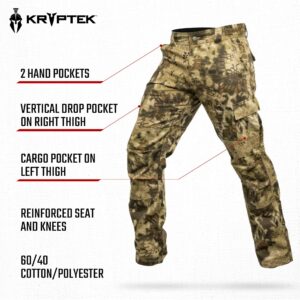 Kryptek Men's Standard Stalker Pant, Highlander, Large