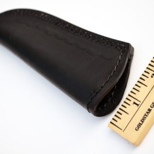 Whole Earth Supply Large Black Leather Sheath for Fixed Blade Knife Fits up to 6in Blade Knives Hunting Skinning Blanks