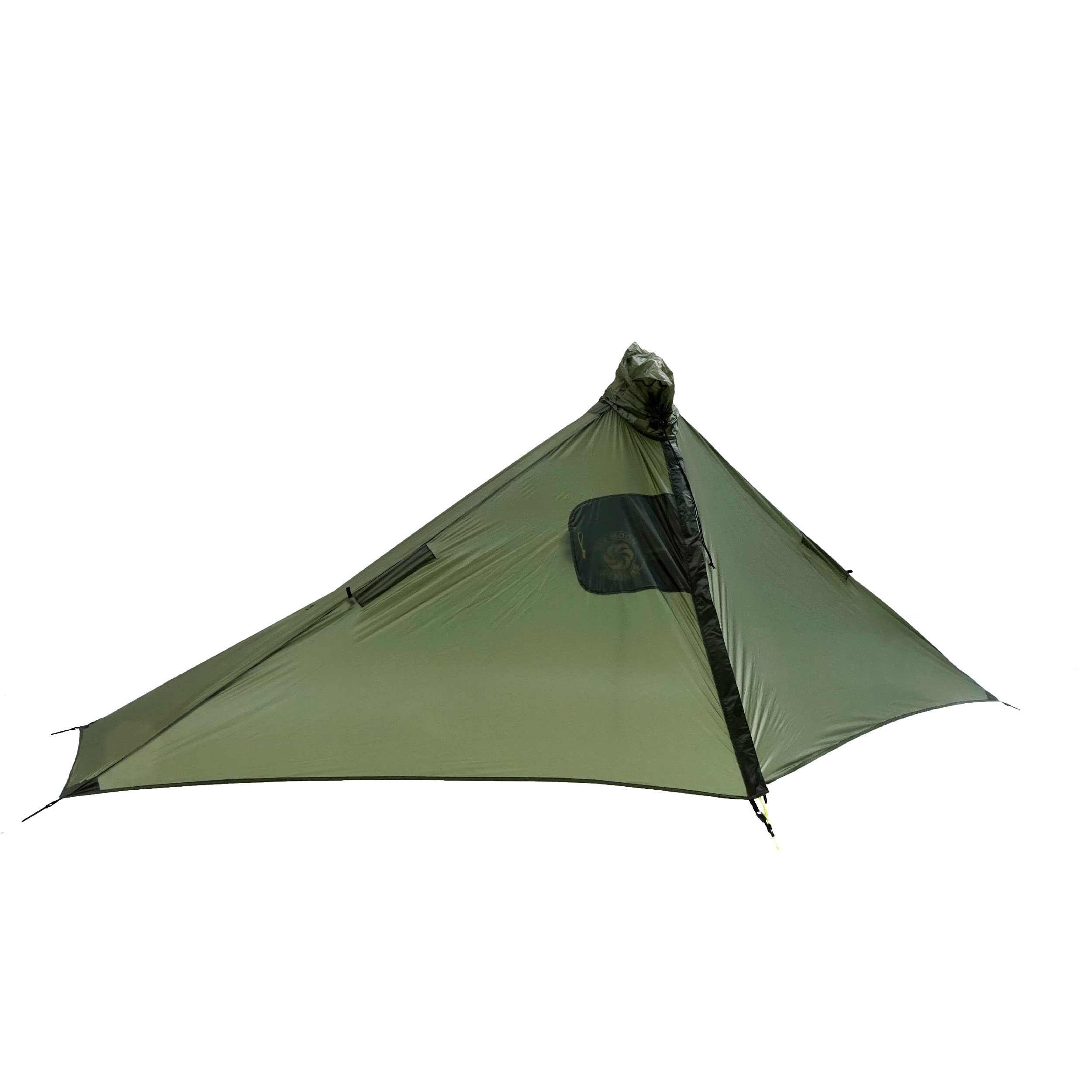 Six Moon Designs Gatewood Cape - 11 oz. - 1 Person Ultralight Tarp/Cape (Green). Packs Small. The ONLY Poncho-Style Tarp to Provide Complete 360° Protection.