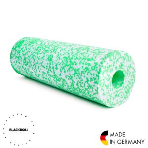 BLACKROLL - MED 45 Foam Roller, Ideal for Myofascial Trigger Point Release and Back Massage, for Yoga, Exercise, Pilates, and Home Gym Workouts and Muscle Recovery, Long 45cm (18”x6”), White/Green