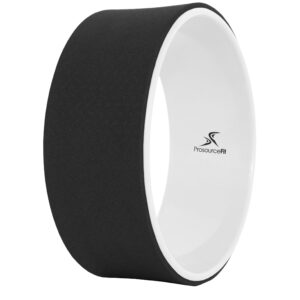 prosourcefit yoga wheel prop 12” for improving yoga poses, backbends, flexibility, balance, stretching, relaxation