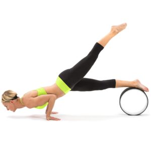 ProsourceFit Yoga Wheel Prop 12” for Improving Yoga Poses, Backbends, Flexibility, Balance, Stretching, Relaxation