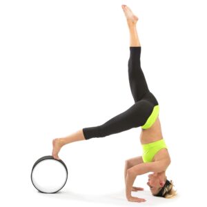 ProsourceFit Yoga Wheel Prop 12” for Improving Yoga Poses, Backbends, Flexibility, Balance, Stretching, Relaxation