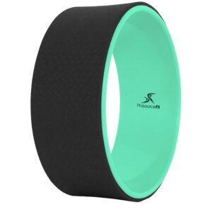 prosourcefit yoga wheel prop 12” for improving yoga poses, backbends, flexibility, balance, stretching, relaxation